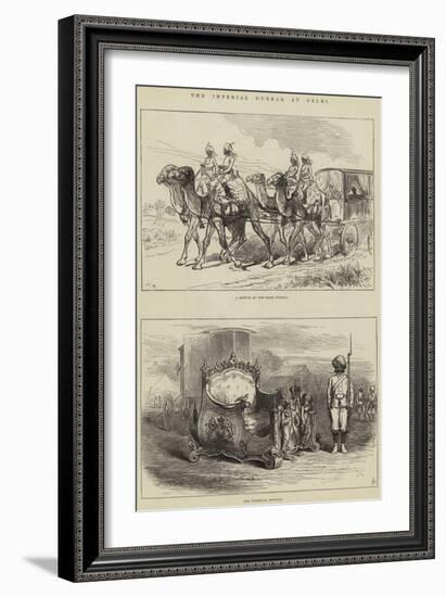 The Imperial Durbar at Delhi-null-Framed Giclee Print