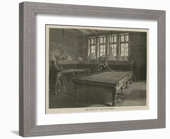 The Imperial Institute: the Fellows' Billiard Room-null-Framed Giclee Print