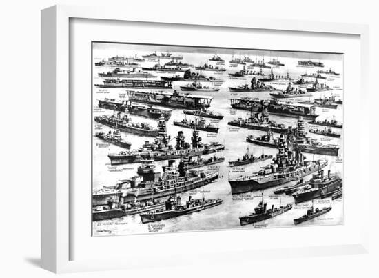 The Imperial Japanese Navy, Second World War, 1941-null-Framed Premium Giclee Print
