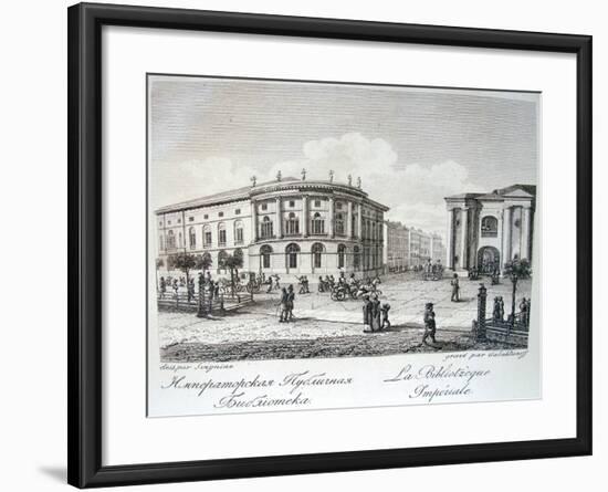 The Imperial Library in Saint Petersburg, Early 19th C-Stepan Philippovich Galaktionov-Framed Giclee Print