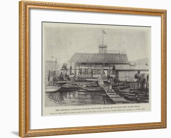 The Imperial Maritime Customs Temporary Office at Wuchan, West River, China-Melton Prior-Framed Giclee Print