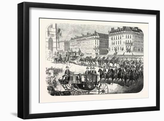 The Imperial Procession Going to the Notre Dame-null-Framed Giclee Print