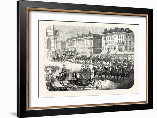 The Imperial Procession Going to the Notre Dame-null-Framed Giclee Print