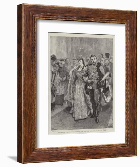 The Imperial Wedding at St Petersburg, the Bride and Bridegroom Leaving the Chapel-William Small-Framed Giclee Print