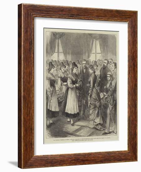 The Imperial Wedding at Vienna-null-Framed Giclee Print