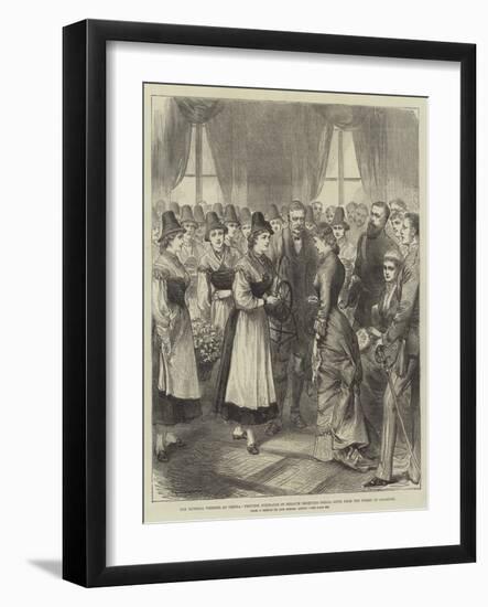 The Imperial Wedding at Vienna-null-Framed Giclee Print