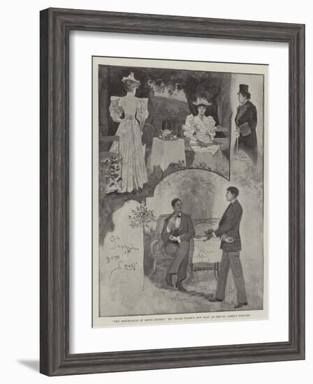 The Importance of Being Ernest, Mr Oscar Wilde's New Play at the St James's Theatre-Henry Charles Seppings Wright-Framed Giclee Print