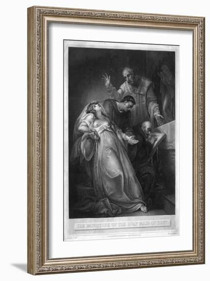 The Imposture of the Holy Maid of Kent, 16th Century-J Taylor-Framed Giclee Print