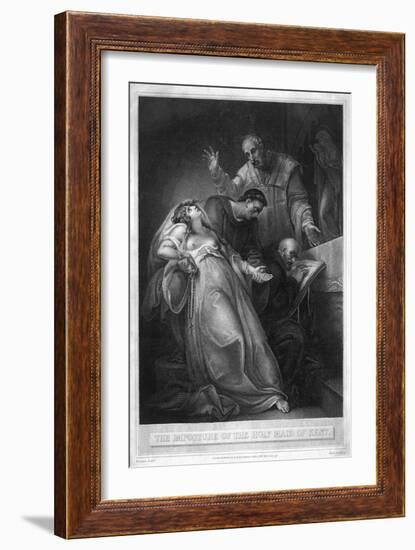 The Imposture of the Holy Maid of Kent, 16th Century-J Taylor-Framed Giclee Print