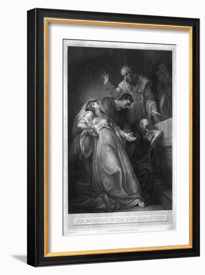 The Imposture of the Holy Maid of Kent, 16th Century-J Taylor-Framed Giclee Print