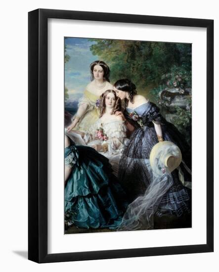 The Impress Eugenie (1826-1920) in 1855, 19Th Century (Oil on Canvas)-Franz Xaver Winterhalter-Framed Giclee Print