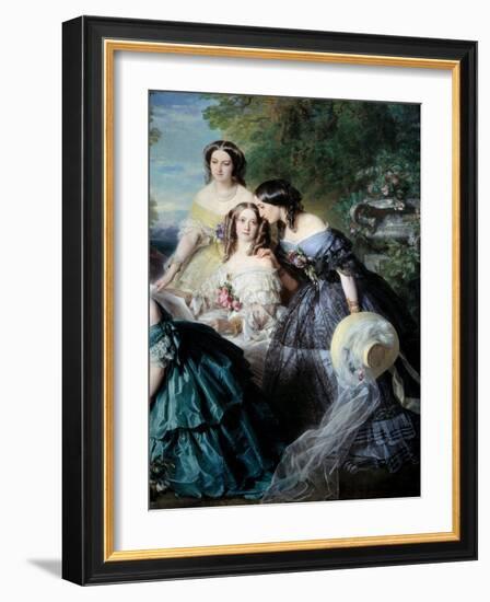 The Impress Eugenie (1826-1920) in 1855, 19Th Century (Oil on Canvas)-Franz Xaver Winterhalter-Framed Giclee Print