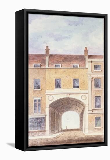 The Improved Entrance to Scotland Yard, 1824-T. Chawner-Framed Premier Image Canvas