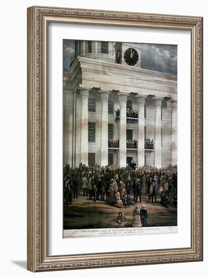 The Inauguration of Jefferson Davis, c.1861-James Massalon-Framed Giclee Print