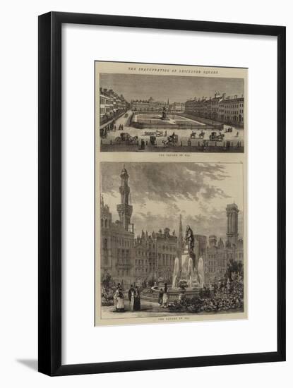 The Inauguration of Leicester Square-null-Framed Giclee Print