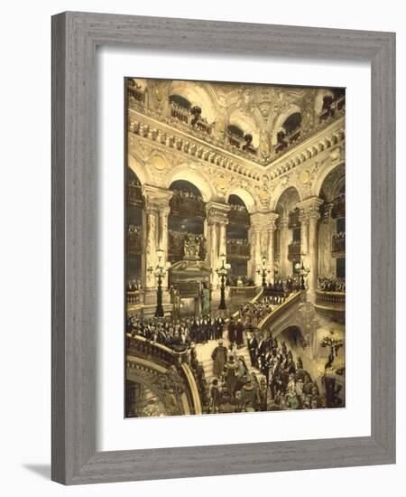 The Inauguration of the Opera. the Opera House, Paris, France, C.1890-C.1900-null-Framed Giclee Print