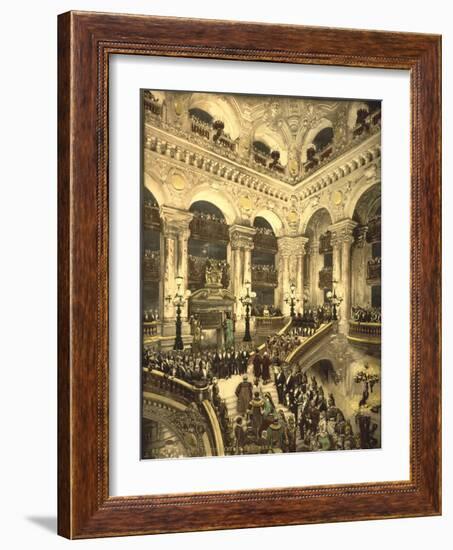 The Inauguration of the Opera. the Opera House, Paris, France, C.1890-C.1900-null-Framed Giclee Print