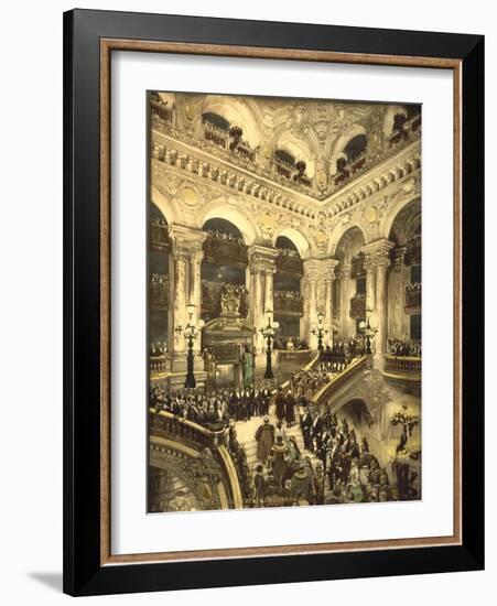 The Inauguration of the Opera. the Opera House, Paris, France, C.1890-C.1900-null-Framed Giclee Print