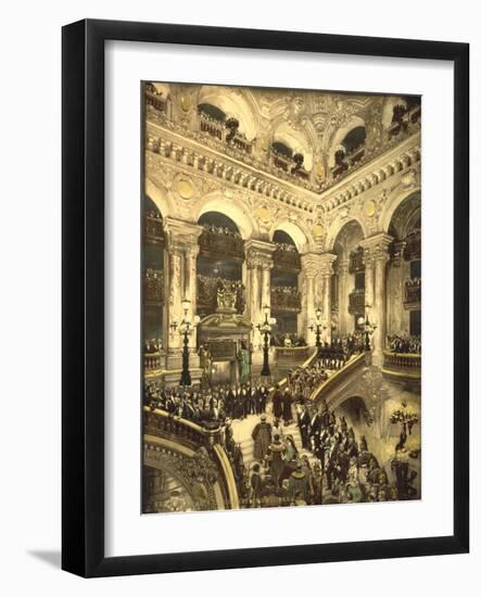 The Inauguration of the Opera. the Opera House, Paris, France, C.1890-C.1900-null-Framed Giclee Print