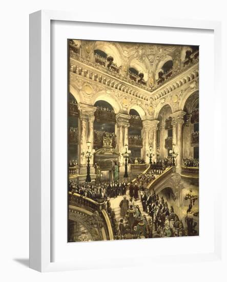 The Inauguration of the Opera. the Opera House, Paris, France, C.1890-C.1900-null-Framed Giclee Print