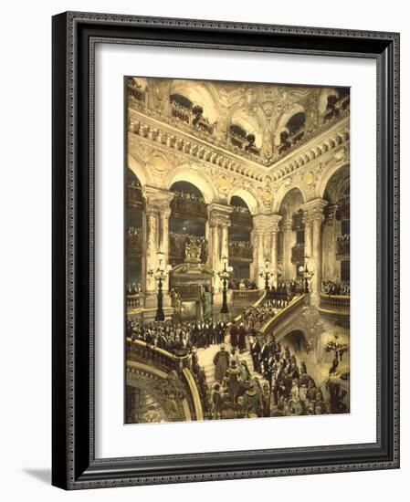 The Inauguration of the Opera. the Opera House, Paris, France, C.1890-C.1900-null-Framed Giclee Print