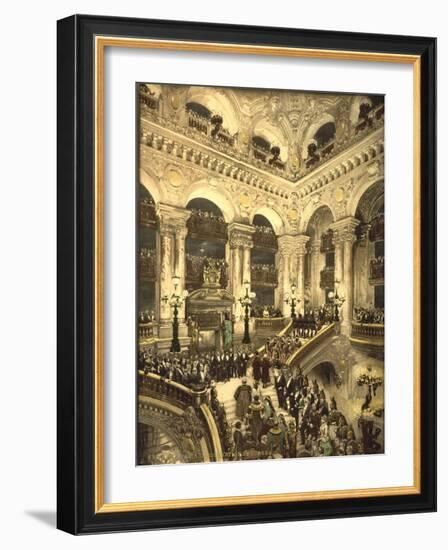 The Inauguration of the Opera. the Opera House, Paris, France, C.1890-C.1900-null-Framed Giclee Print