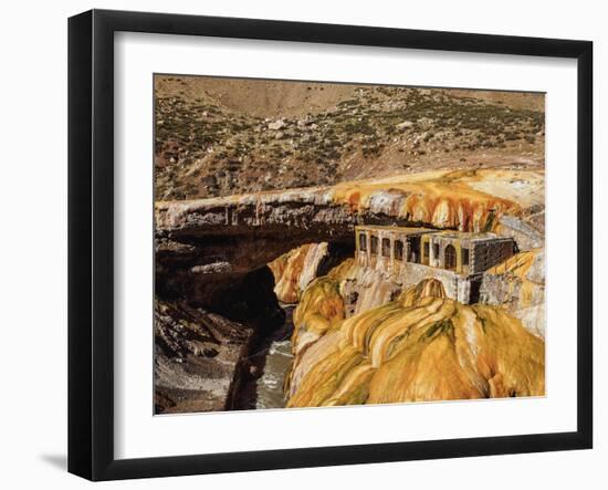 The Inca Bridge (Puente del Inca), Central Andes, Mendoza Province, Argentina, South America-Karol Kozlowski-Framed Photographic Print