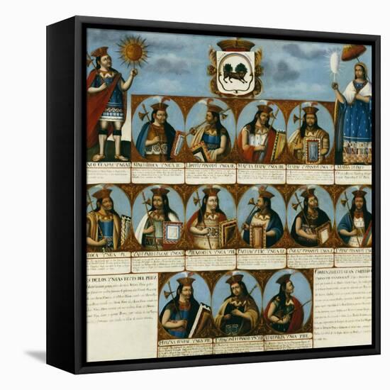 The Inca Dynasty, Peruvian School, Late 18th Century-null-Framed Premier Image Canvas