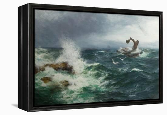 The Inchcape Rock, 1908 (Oil on Canvas)-Peter Graham-Framed Premier Image Canvas