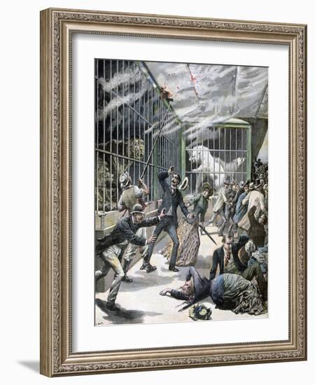 The Incident at the Menagerie, Montceau-Les-Mines, France, 1891-Henri Meyer-Framed Giclee Print