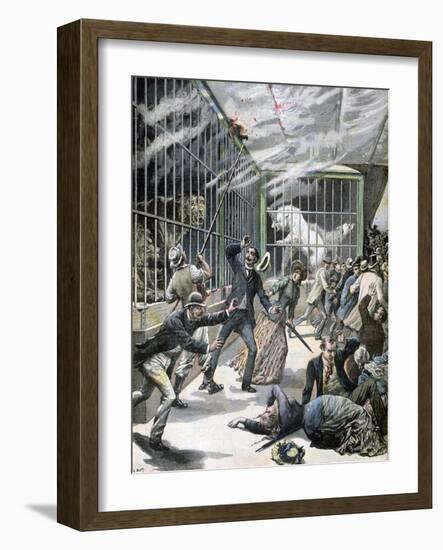 The Incident at the Menagerie, Montceau-Les-Mines, France, 1891-Henri Meyer-Framed Giclee Print