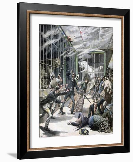 The Incident at the Menagerie, Montceau-Les-Mines, France, 1891-Henri Meyer-Framed Giclee Print