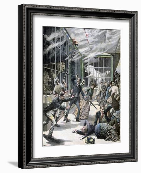 The Incident at the Menagerie, Montceau-Les-Mines, France, 1891-Henri Meyer-Framed Giclee Print