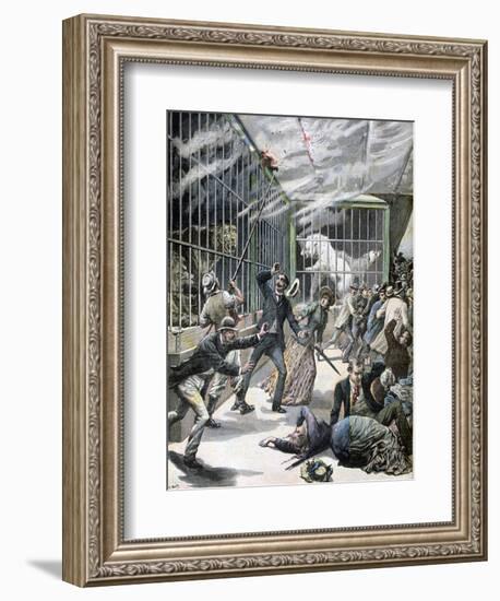 The Incident at the Menagerie, Montceau-Les-Mines, France, 1891-Henri Meyer-Framed Giclee Print