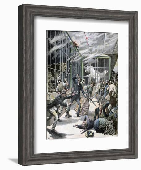 The Incident at the Menagerie, Montceau-Les-Mines, France, 1891-Henri Meyer-Framed Giclee Print