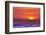 The incredible colors of the setting sun becomes a tourist mecca on the beaches of Bali, Indonesia-Greg Johnston-Framed Photographic Print