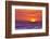 The incredible colors of the setting sun becomes a tourist mecca on the beaches of Bali, Indonesia-Greg Johnston-Framed Photographic Print