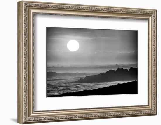 The incredible motion of the Indian Ocean, tourist mecca on the beaches of Bali, Indonesia-Greg Johnston-Framed Photographic Print