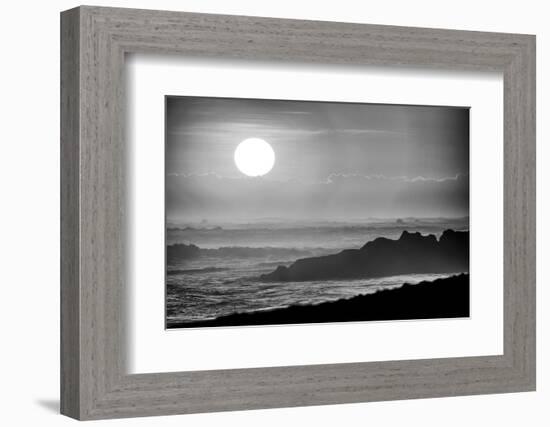 The incredible motion of the Indian Ocean, tourist mecca on the beaches of Bali, Indonesia-Greg Johnston-Framed Photographic Print