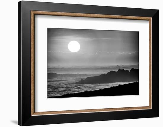 The incredible motion of the Indian Ocean, tourist mecca on the beaches of Bali, Indonesia-Greg Johnston-Framed Photographic Print