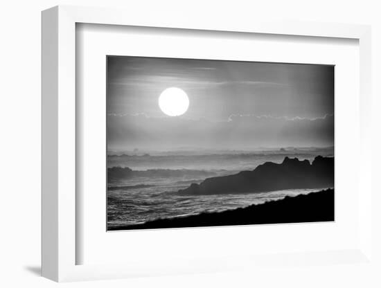 The incredible motion of the Indian Ocean, tourist mecca on the beaches of Bali, Indonesia-Greg Johnston-Framed Photographic Print