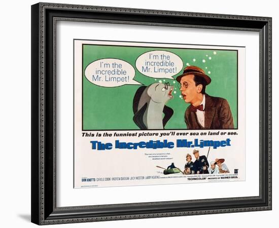 The Incredible Mr. Limpet-null-Framed Art Print