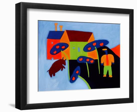 The incredible story of Mr. Hudson, 1996, (oil on linen)-Cristina Rodriguez-Framed Giclee Print