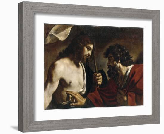 The Incredulity of Saint Thomas-Guercino-Framed Giclee Print