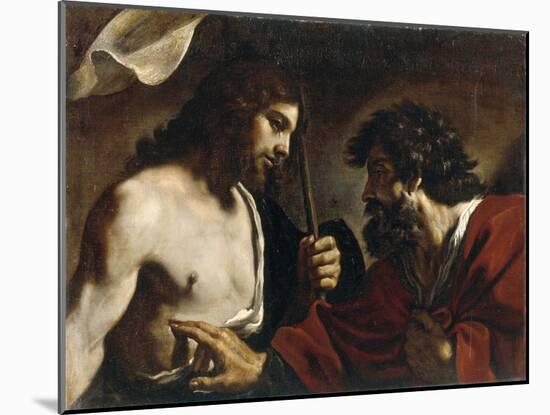 The Incredulity of Saint Thomas-Guercino-Mounted Giclee Print