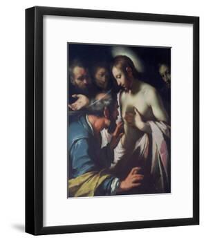 The Incredulity of St. Thomas-Bernardo Strozzi-Framed Giclee Print