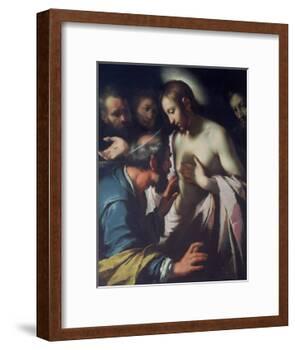 The Incredulity of St. Thomas-Bernardo Strozzi-Framed Giclee Print