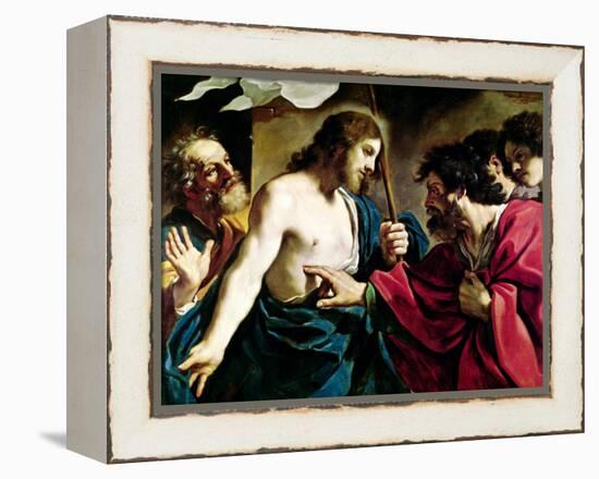 The Incredulity of St. Thomas-Guercino (Giovanni Francesco Barbieri)-Framed Premier Image Canvas