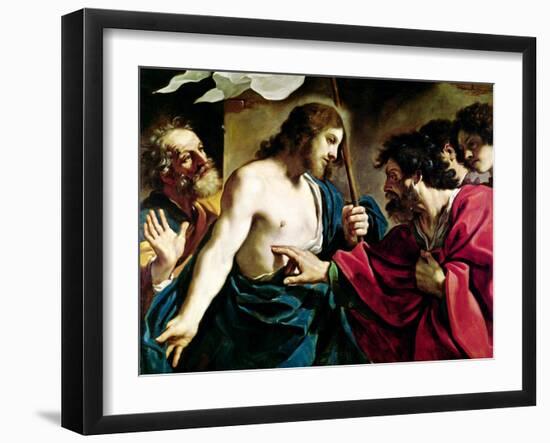 The Incredulity of St. Thomas-Guercino (Giovanni Francesco Barbieri)-Framed Giclee Print