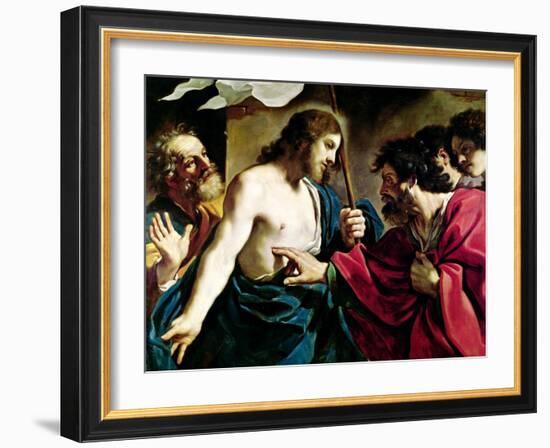 The Incredulity of St. Thomas-Guercino (Giovanni Francesco Barbieri)-Framed Giclee Print